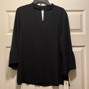 NWT Tempted LA Women’s Size XL Black Blouse Bell Sleeve 3/4
